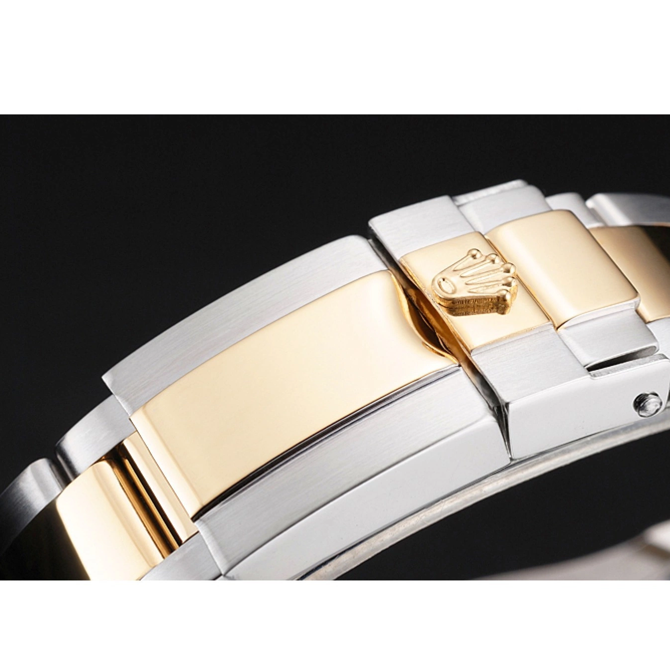 Aaa fake watches Bracelet Two White Swiss Gold Yacht-Master Stainless Steel Case Dial Bezel Tone Rolex 0719